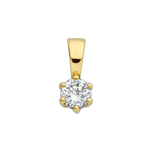 Gouden hanger met edelsteen