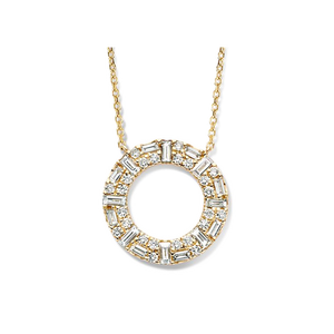 Gouden ketting met diamant