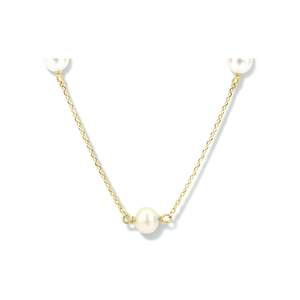 Gouden parel ketting