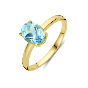 Gouden ring met edelsteen