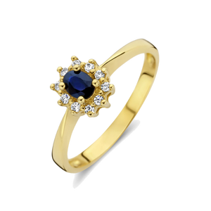 Gouden ring met diamant