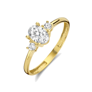 Gouden ringen met zirkonia