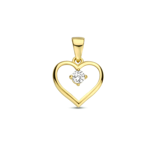 Gouden hartjes hanger