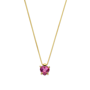 Ketting met rode steen