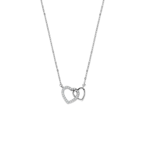 Zilveren ketting met hartje