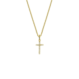 Gouden ketting met kruisje