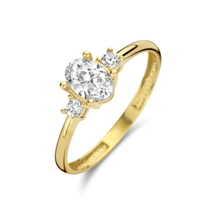Gouden ringen met zirkonia