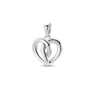 Zilveren hartjes hanger