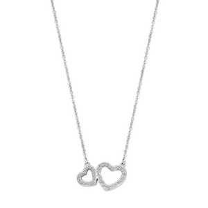 Zilveren ketting met hartje
