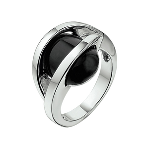 Zilveren ring met edelsteen