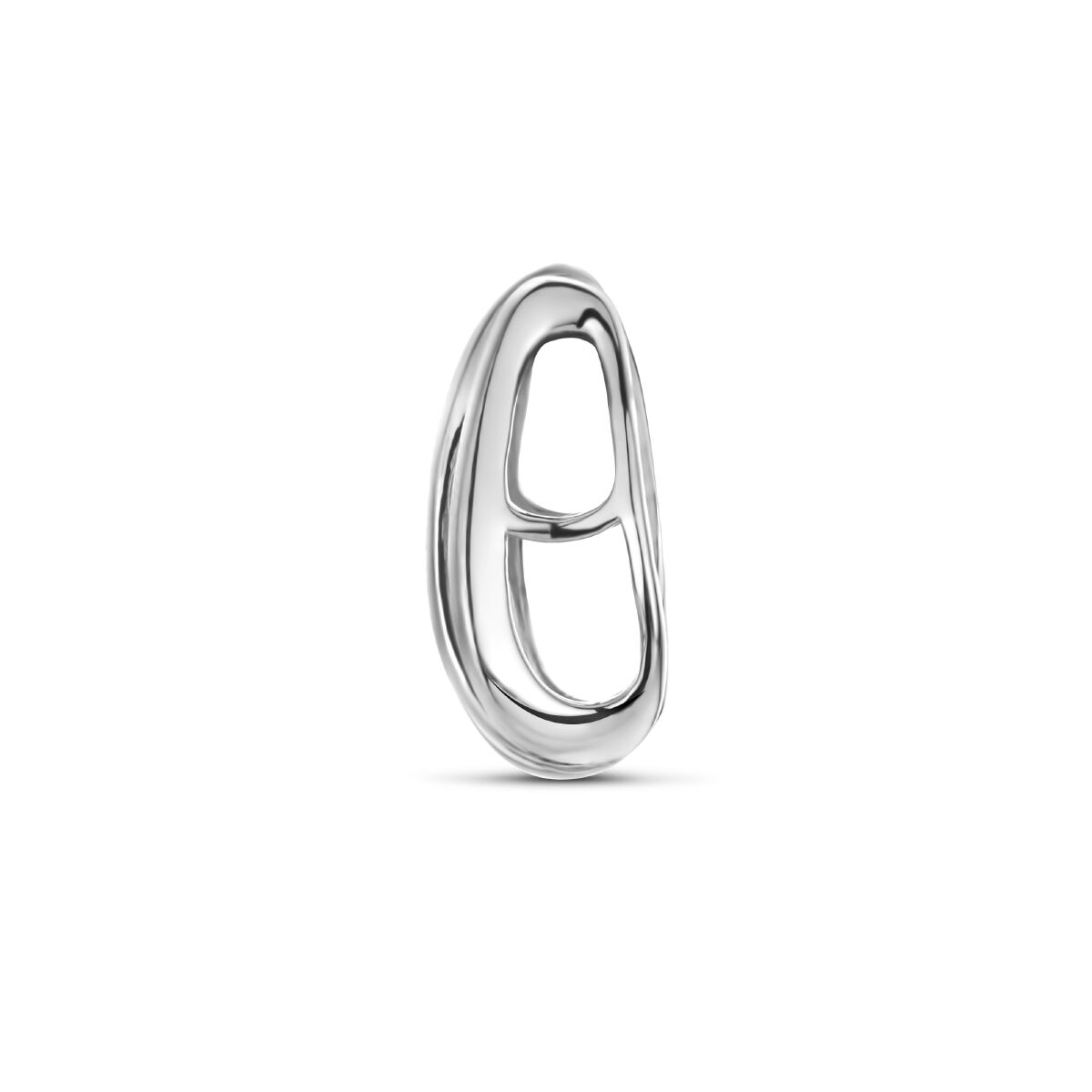 pendant polished/matte silver rhodium plated 