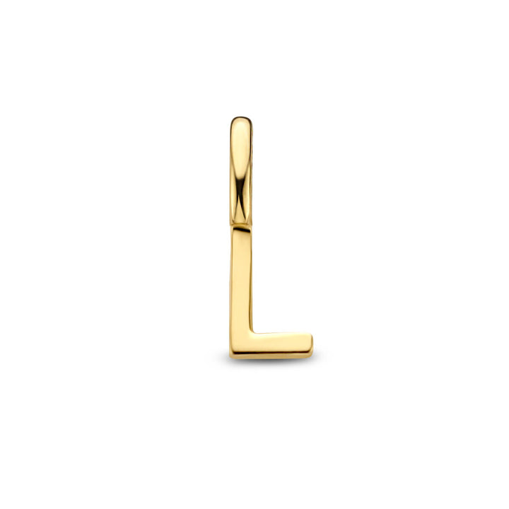 pendant letter 14K yellow gold