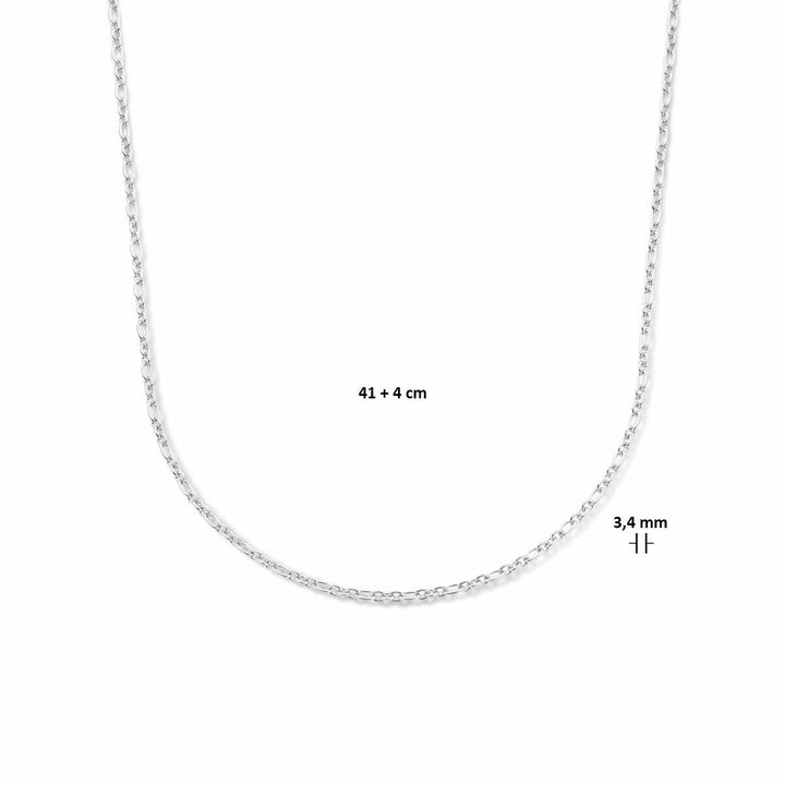 Anker 3,4 mm Silber rhodiniert