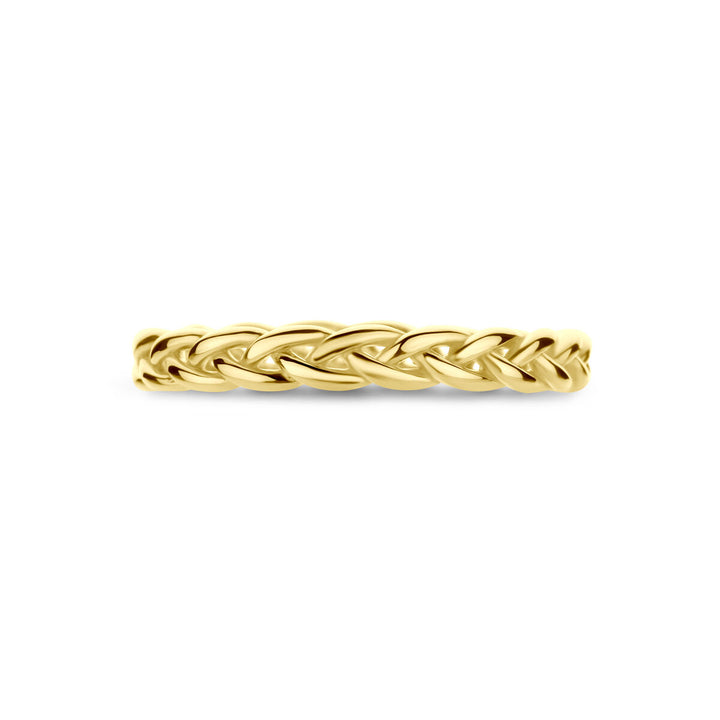 ring schakel 14K geelgoud