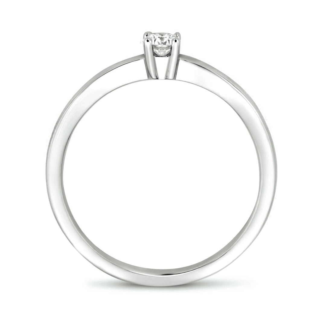 ring diamond 0.15ct h si 14K white gold