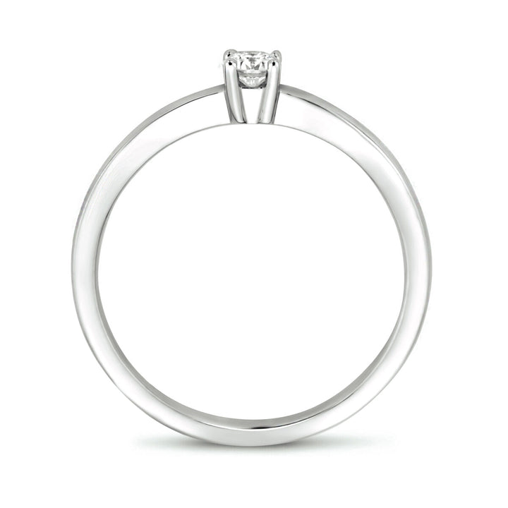 ring diamond 0.15ct h si 14K white gold