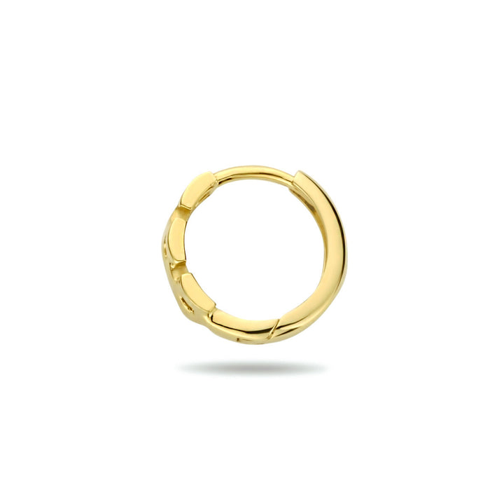 Tropfenohrring-Gliedermotiv pro Stück 14 Karat Gelbgold