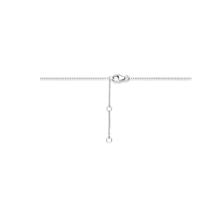 collier parels 41 - 45 cm zilver gerhodineerd