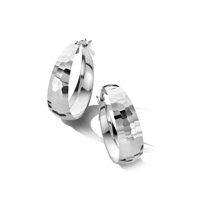 Ohrringe diamantiert 7,0 mm Silber rhodiniert