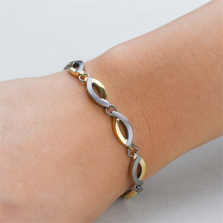 Boccia Titanium Bracelet Bicolor 03001-02