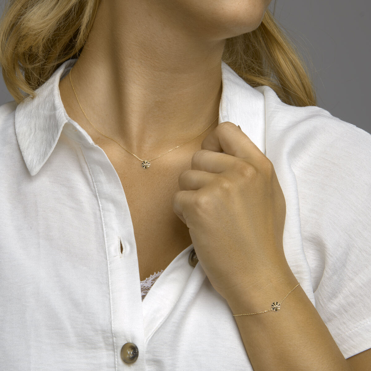 collier rondje 40 - 42 - 44 cm 14K geelgoud