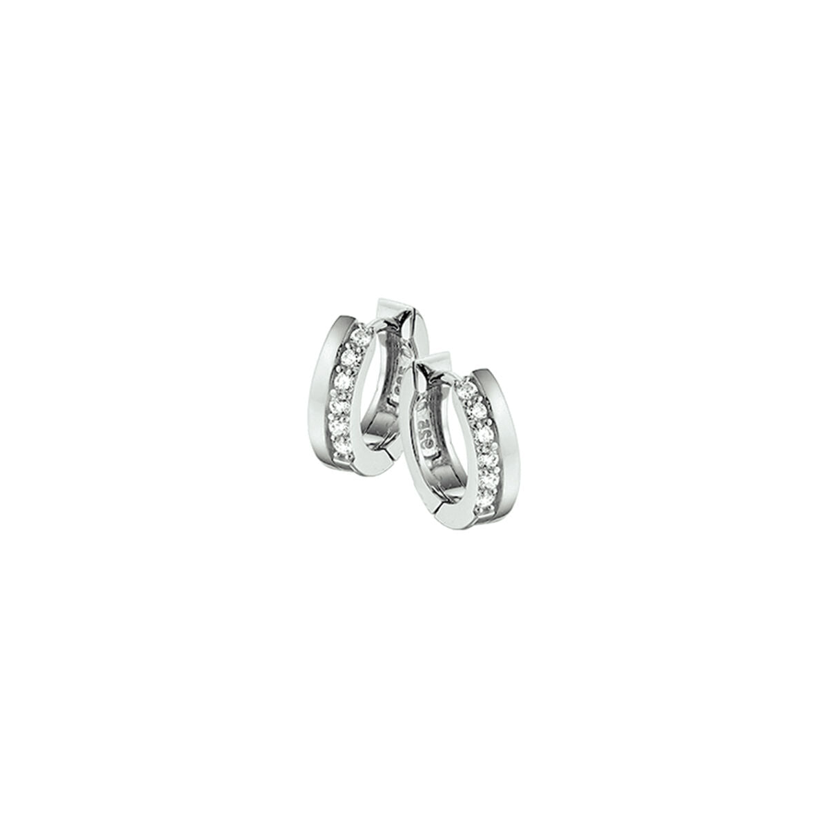 drop earrings zirconia silver rhodium plated