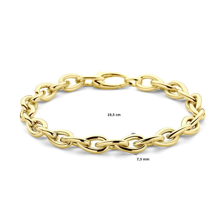 armband 7,3 mm 19,5 cm 14K geelgoud