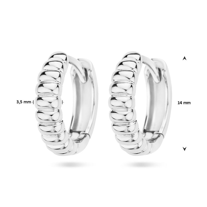 drop earrings silver rhodium plated