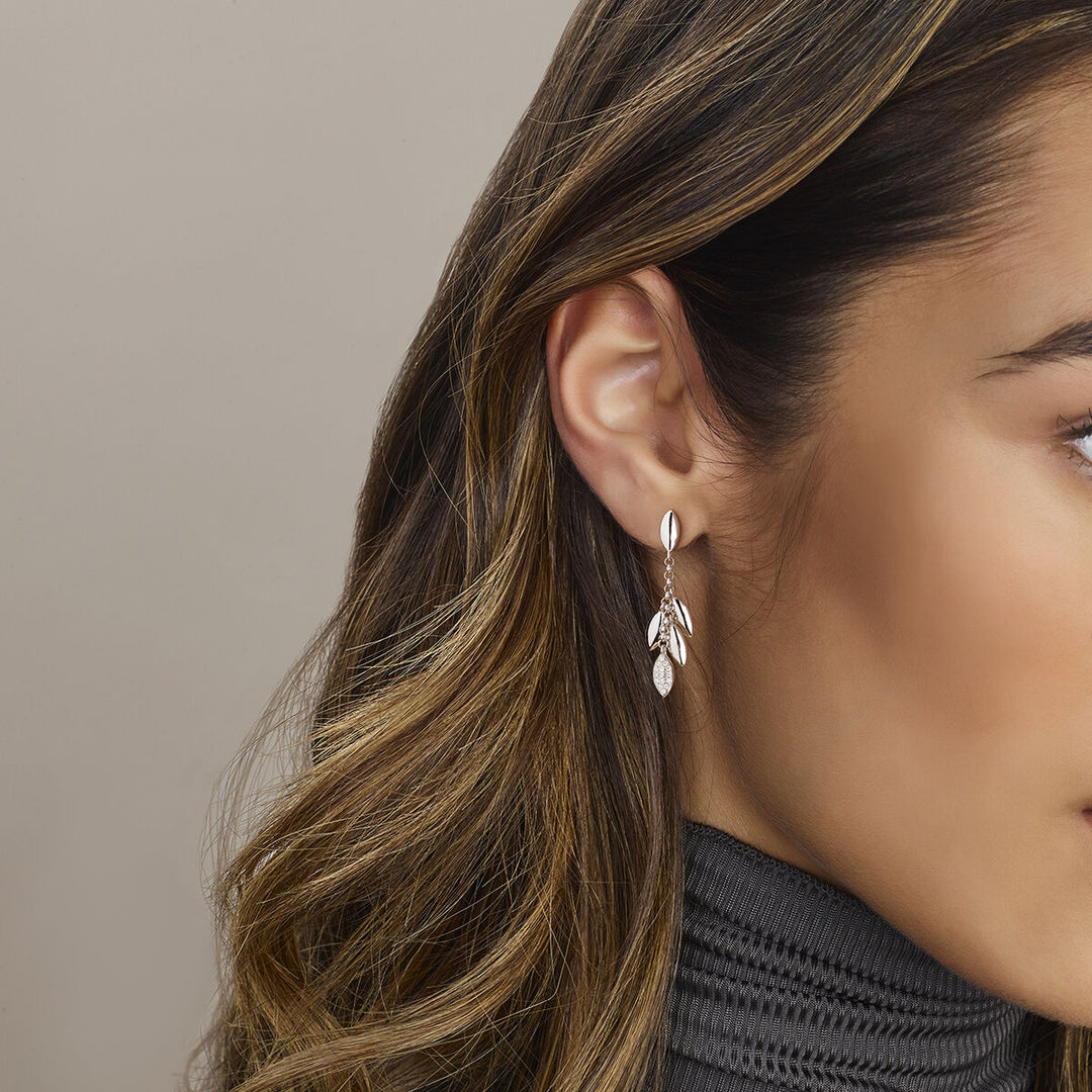 oorhangers zirkonia zilver gerhodineerd