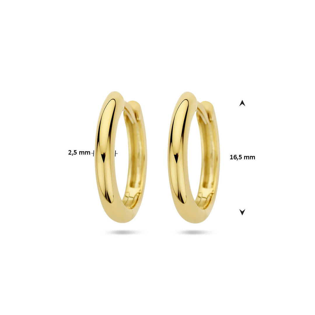 klapoorringen 2,5 mm half rond