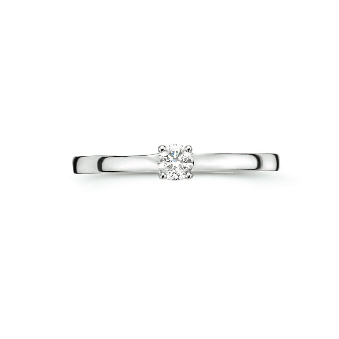 ring diamond 0.15ct h si 14K white gold
