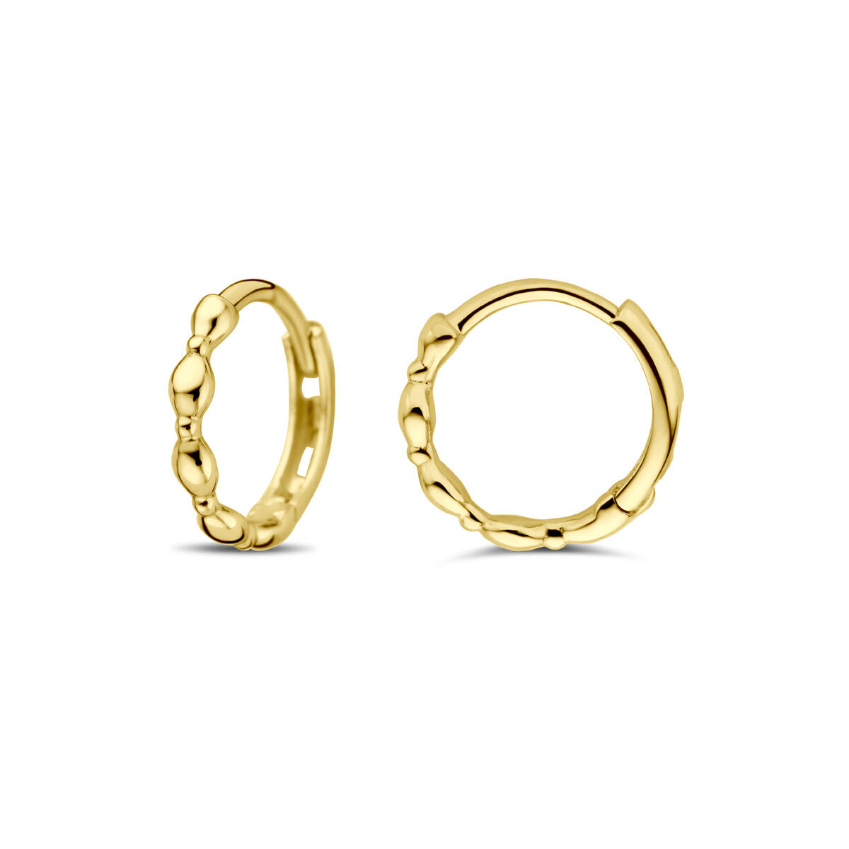 klapoorringen 10 mm 14K geelgoud