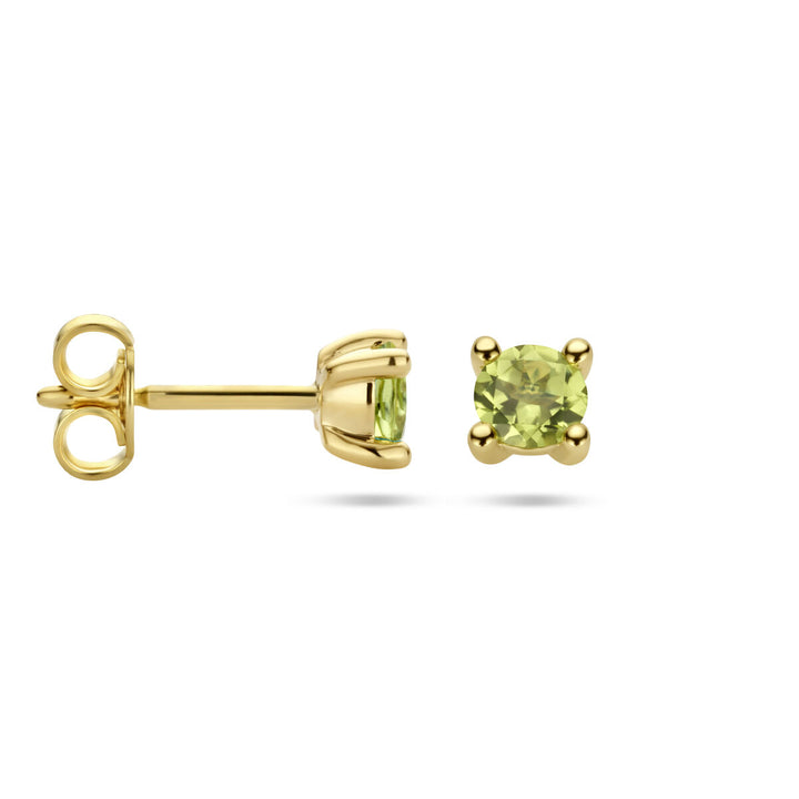 Ohrstecker Peridot 14K Gelbgold