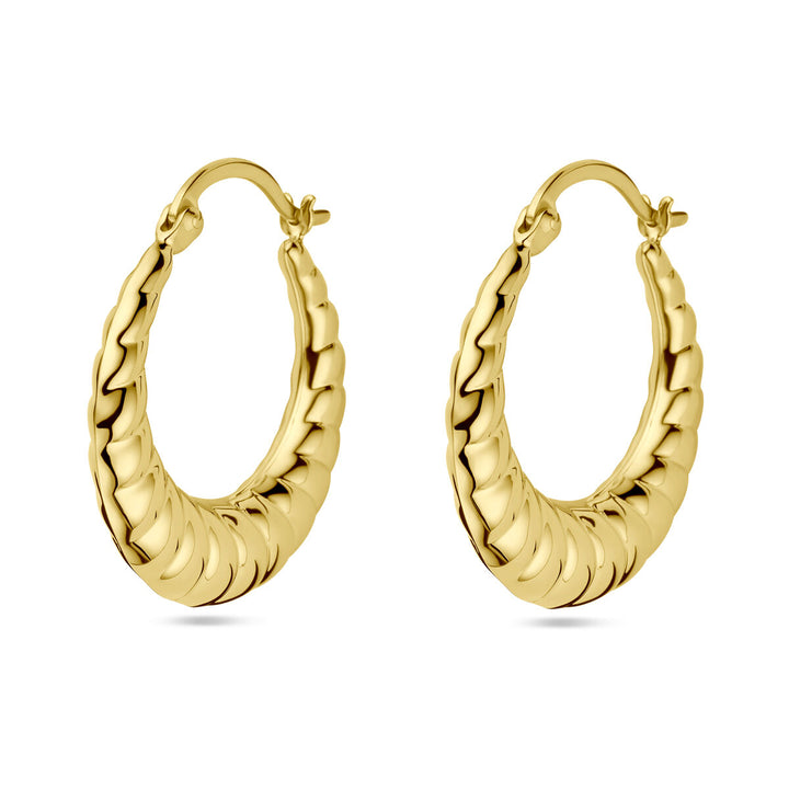 oorringen 1 micron zilver verguld (geel)