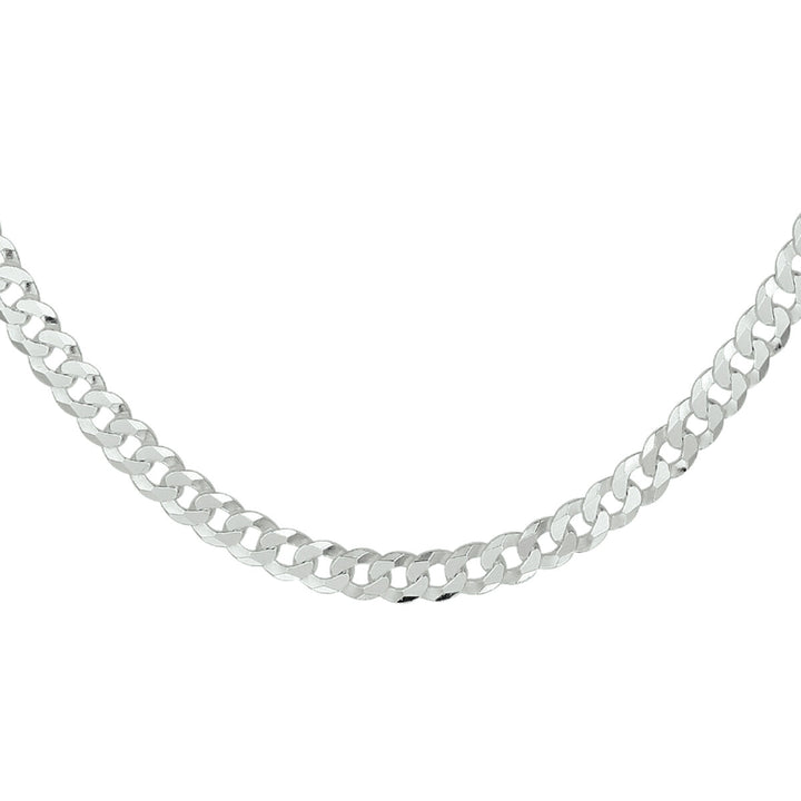 gourmette 8-zijdes geslepen 5,4 mm zilver wit