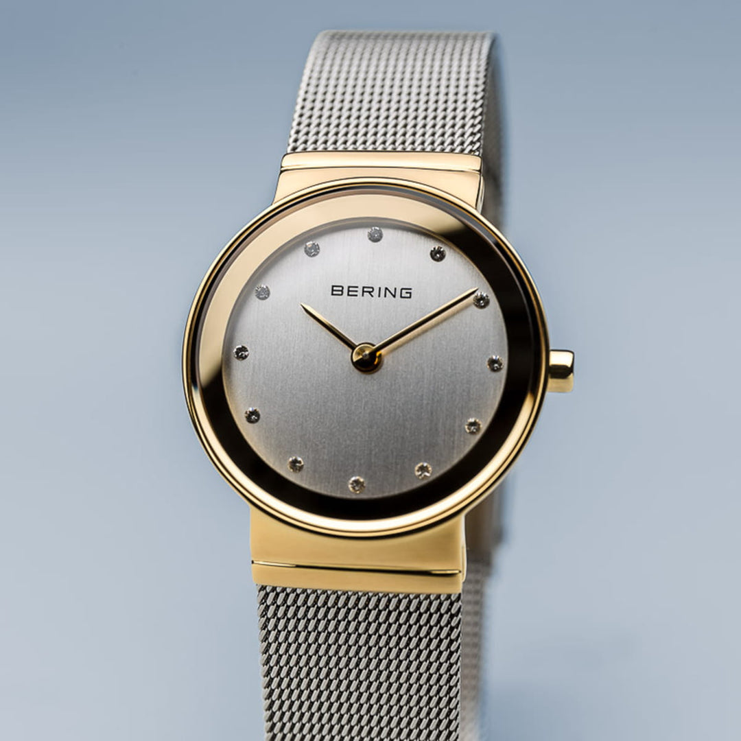 bering dames horloge zilveren wijzerplaat - 10126-001