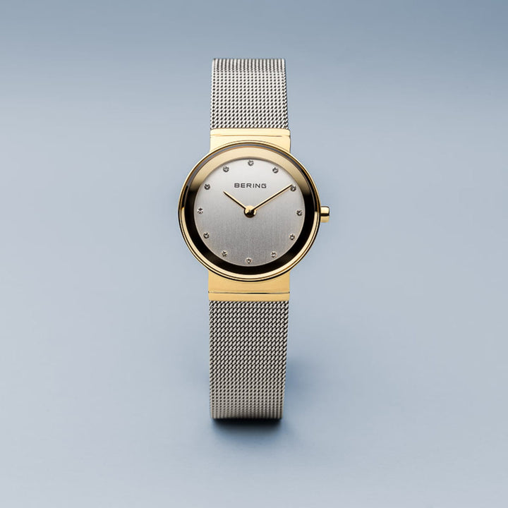 bering dames horloge zilveren wijzerplaat - 10126-001