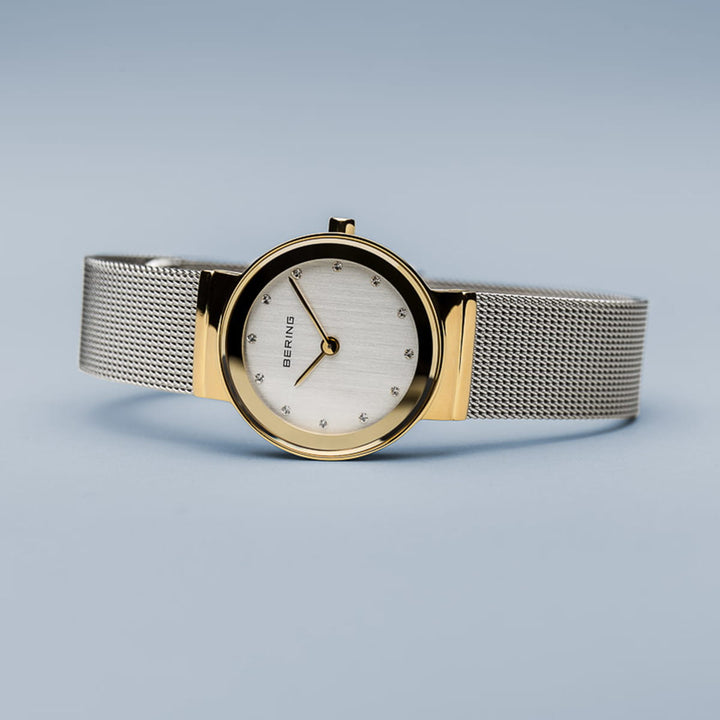 bering dames horloge zilveren wijzerplaat - 10126-001