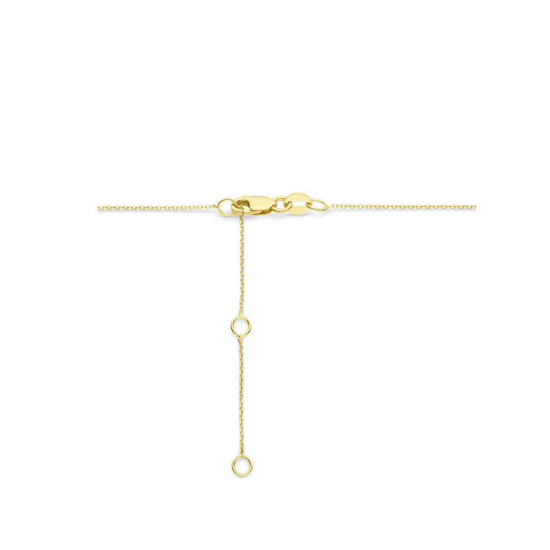 Gouden dames ketting diamant 18K