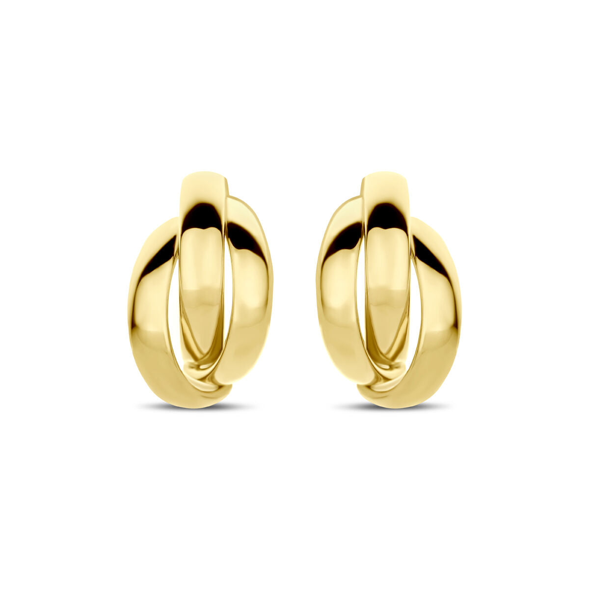stekeroorringen 13 mm 14K geelgoud