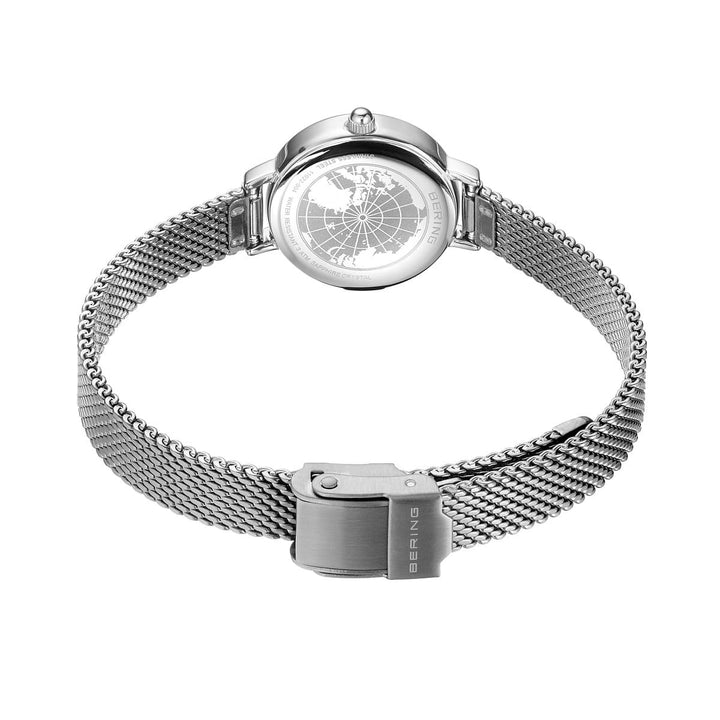 bering dames horloge witte wijzerplaat - 11022-004