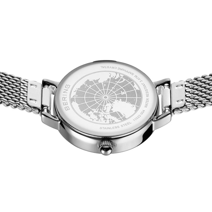 bering dames horloge witte wijzerplaat - 11022-004