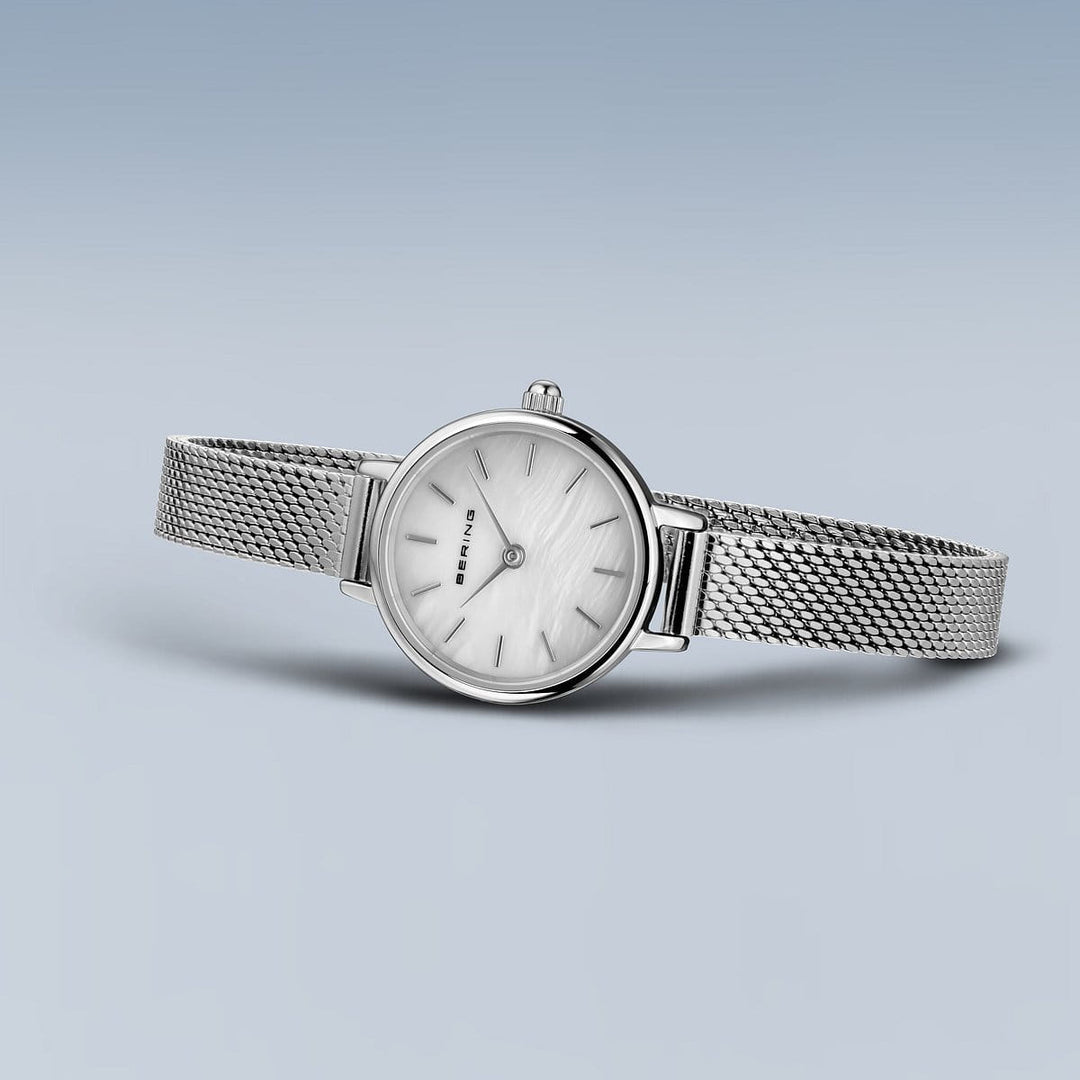 bering dames horloge witte wijzerplaat - 11022-004