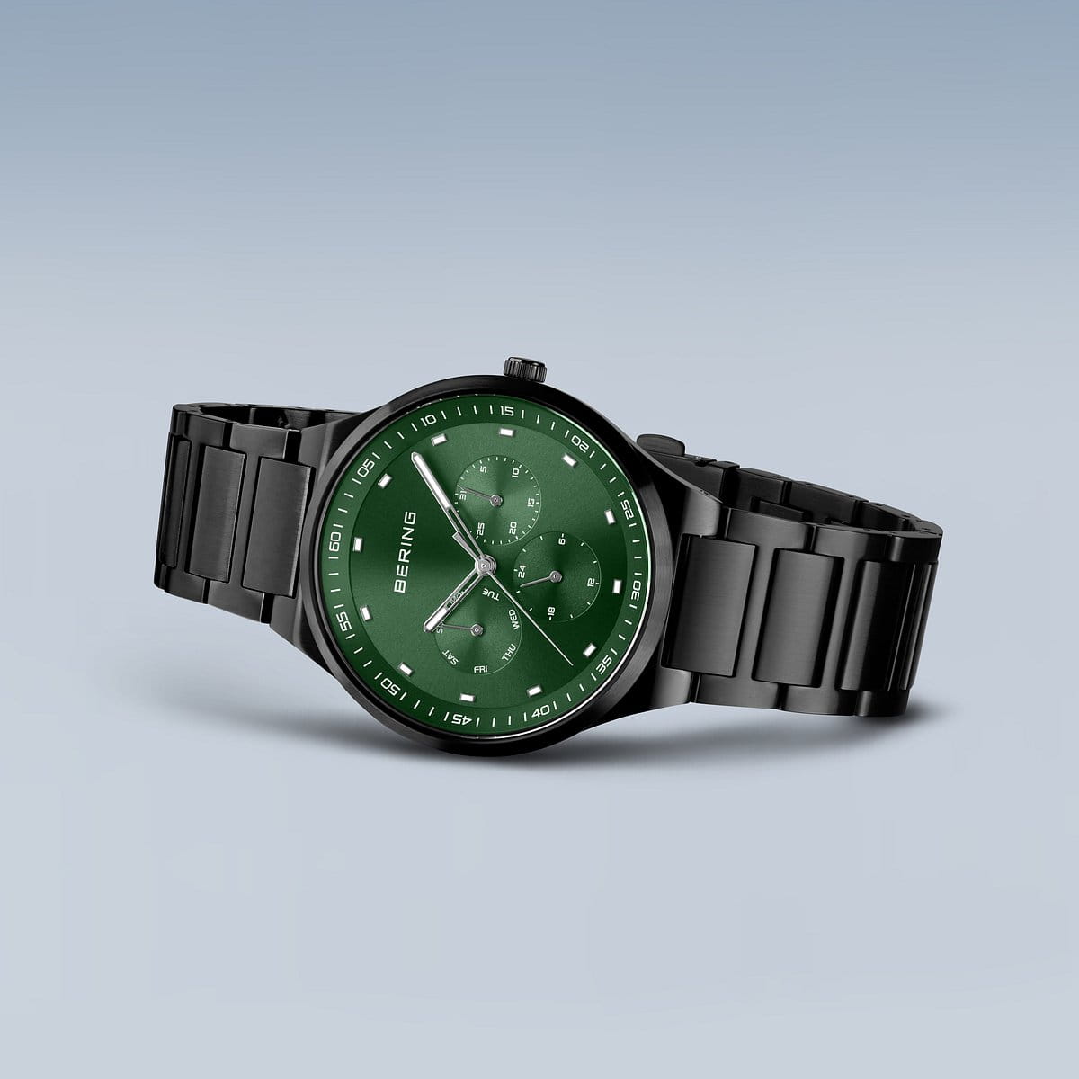 Bering heren horloge groene wijzerplaat - 11740-728