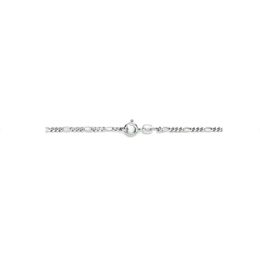 collier figaro 2,2 mm zilver gerhodineerd