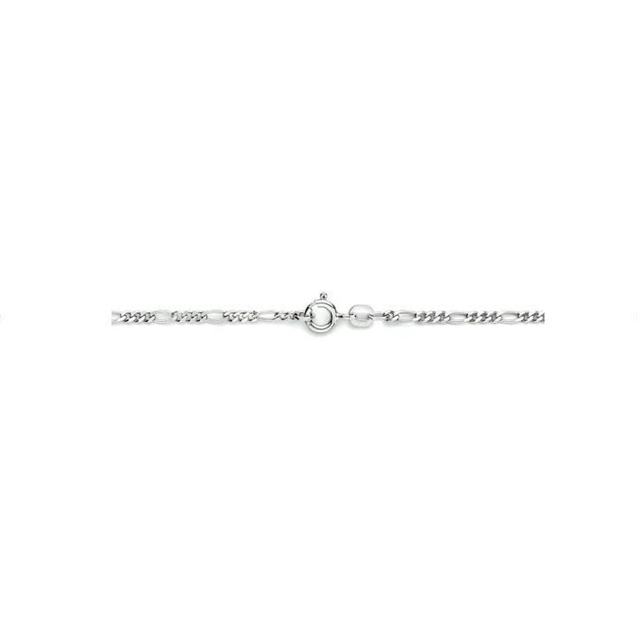 collier figaro 2,2 mm zilver gerhodineerd