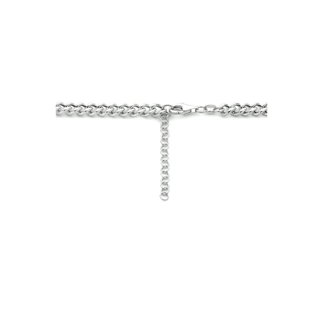 gourmette 5.4 mm silver rhodium plated