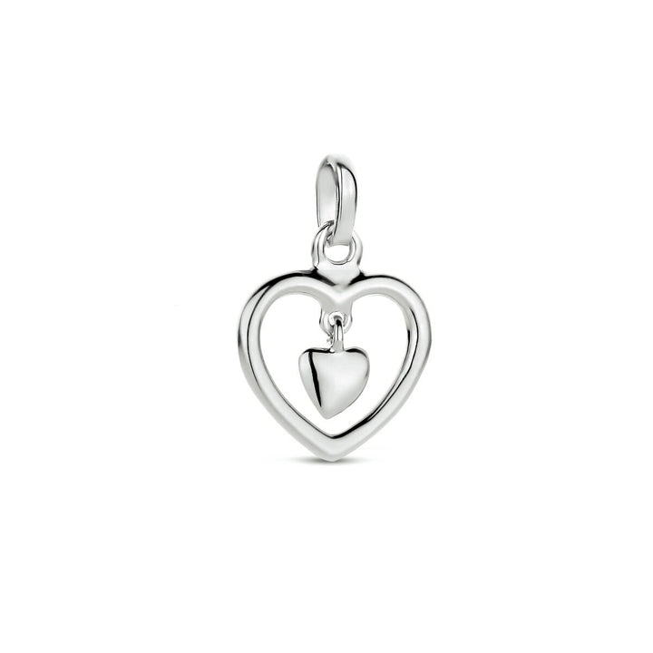 Anhänger Herz Silber rhodiniert