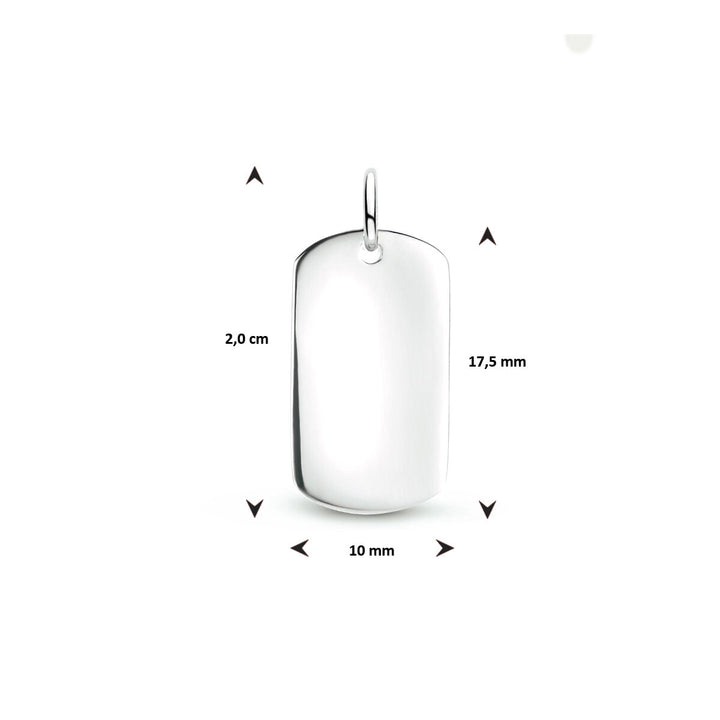 Gravuranhänger Silber rhodiniert
