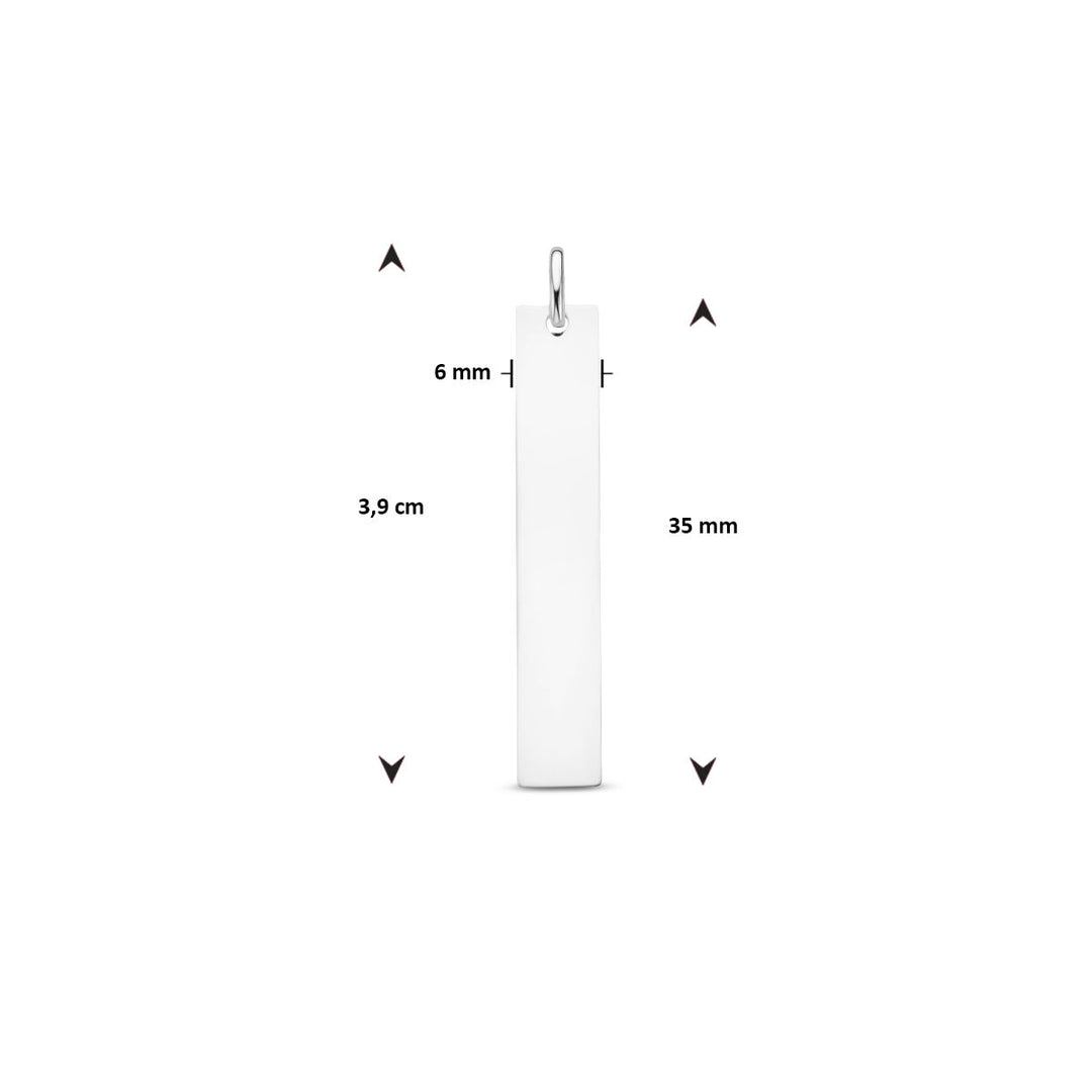 Gravuranhänger Silber rhodiniert